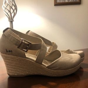 Closed toe wedge sandal
